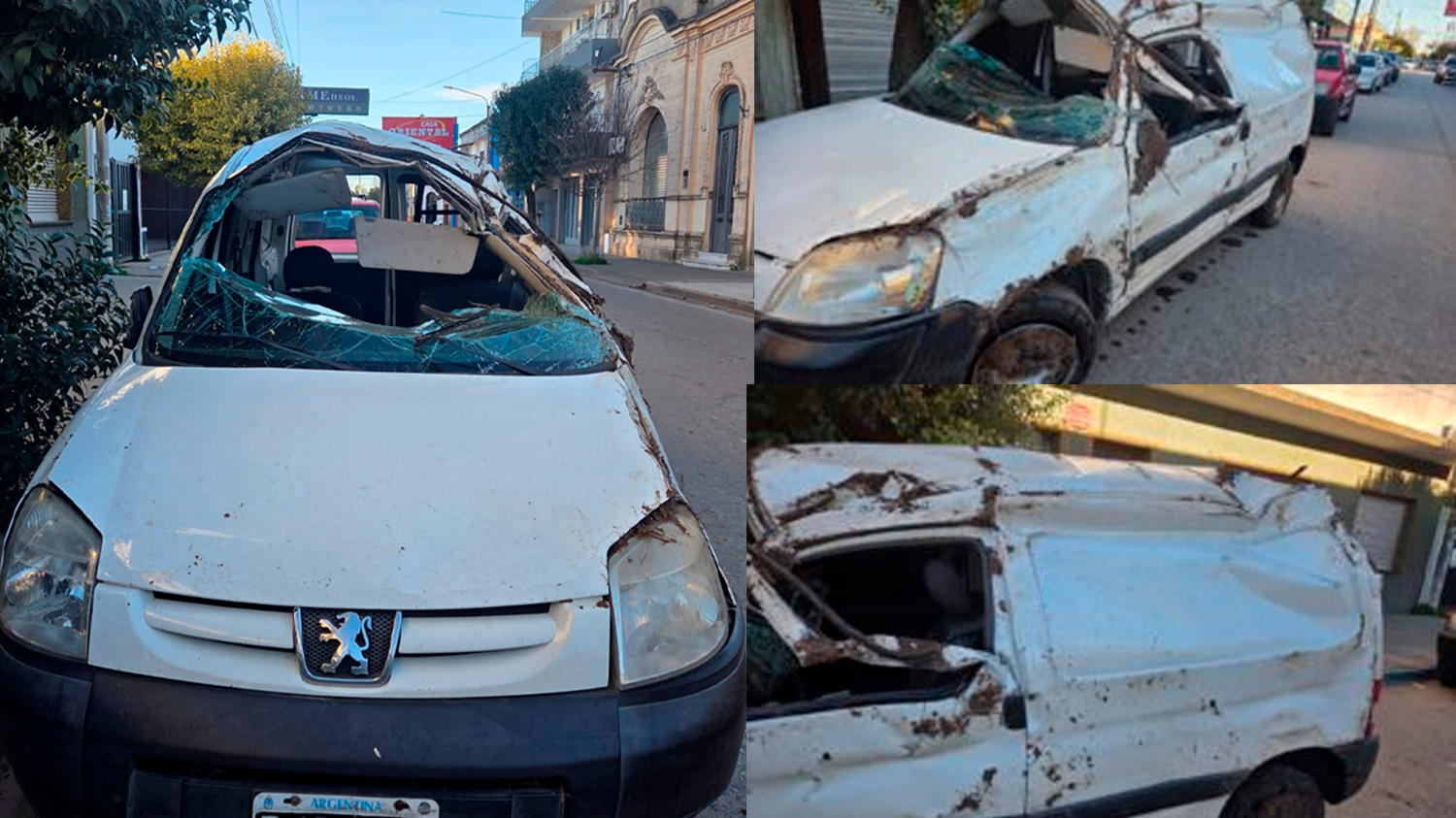 SanPedro: Accidente en Ruta 191: una pareja de baraderenses volcaron con su camioneta a la altura de P. Doyle